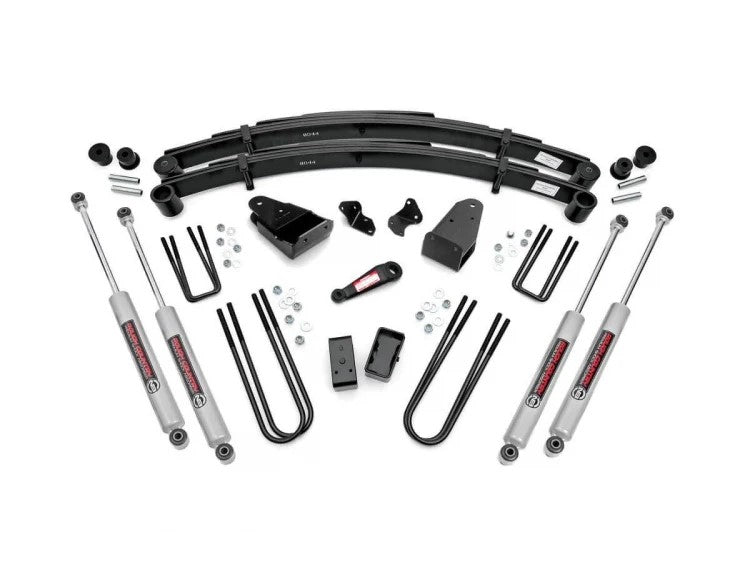 Fits Ford F-250 4WD (1987-1997) 4 Inch Lift Kit; 490-87UP30