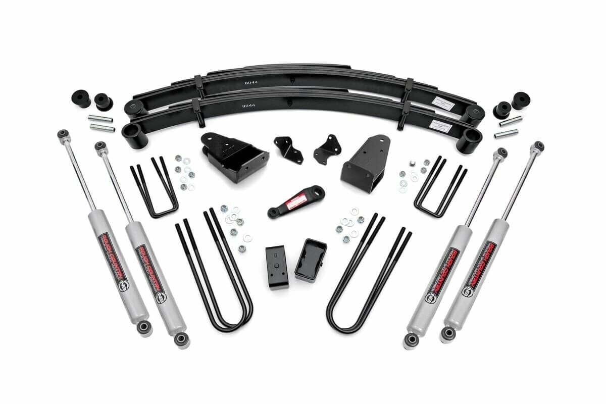 Fits Ford F-250 4WD (1987-1997) 4 Inch Lift Kit; 490-87UP30
