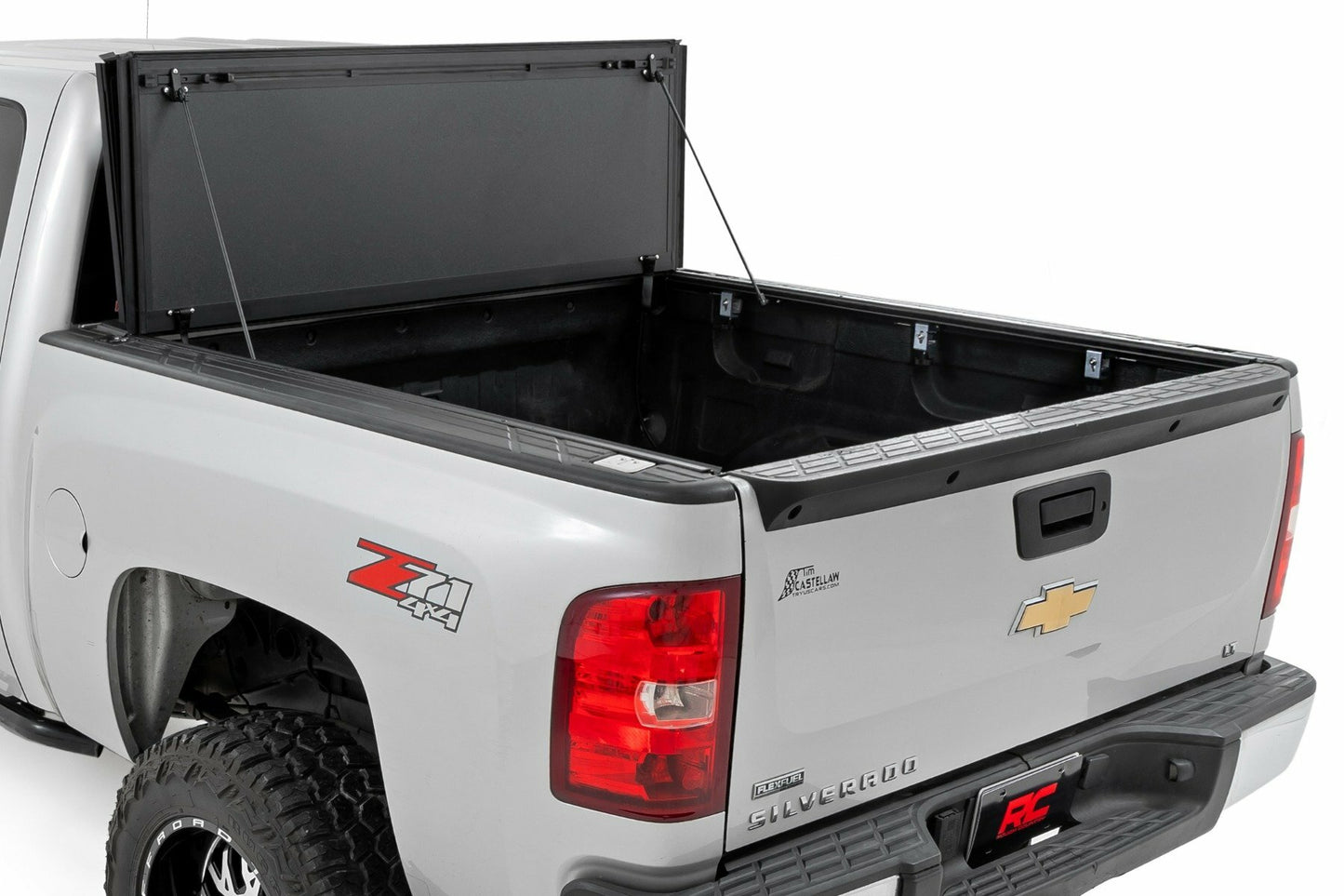 Fits Chevy/GMC 1500 (07-13) Hard Tri-Fold Flip Up Bed Cover; 5'9" Bed; 49113551