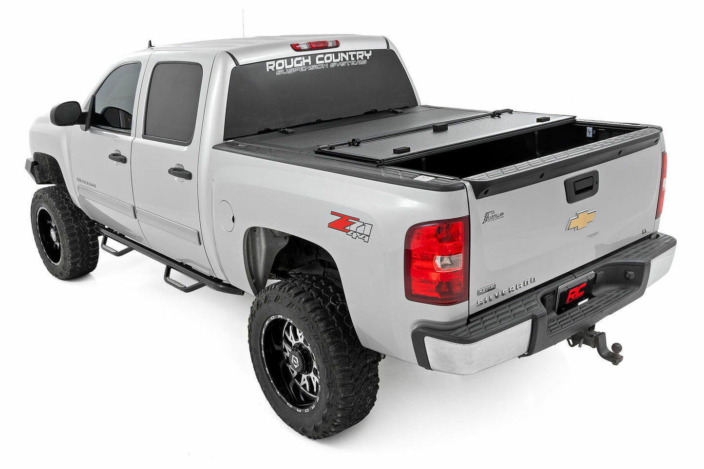 Fits Chevy/GMC 1500 (07-13) Hard Tri-Fold Flip Up Bed Cover; 5'9" Bed; 49113551