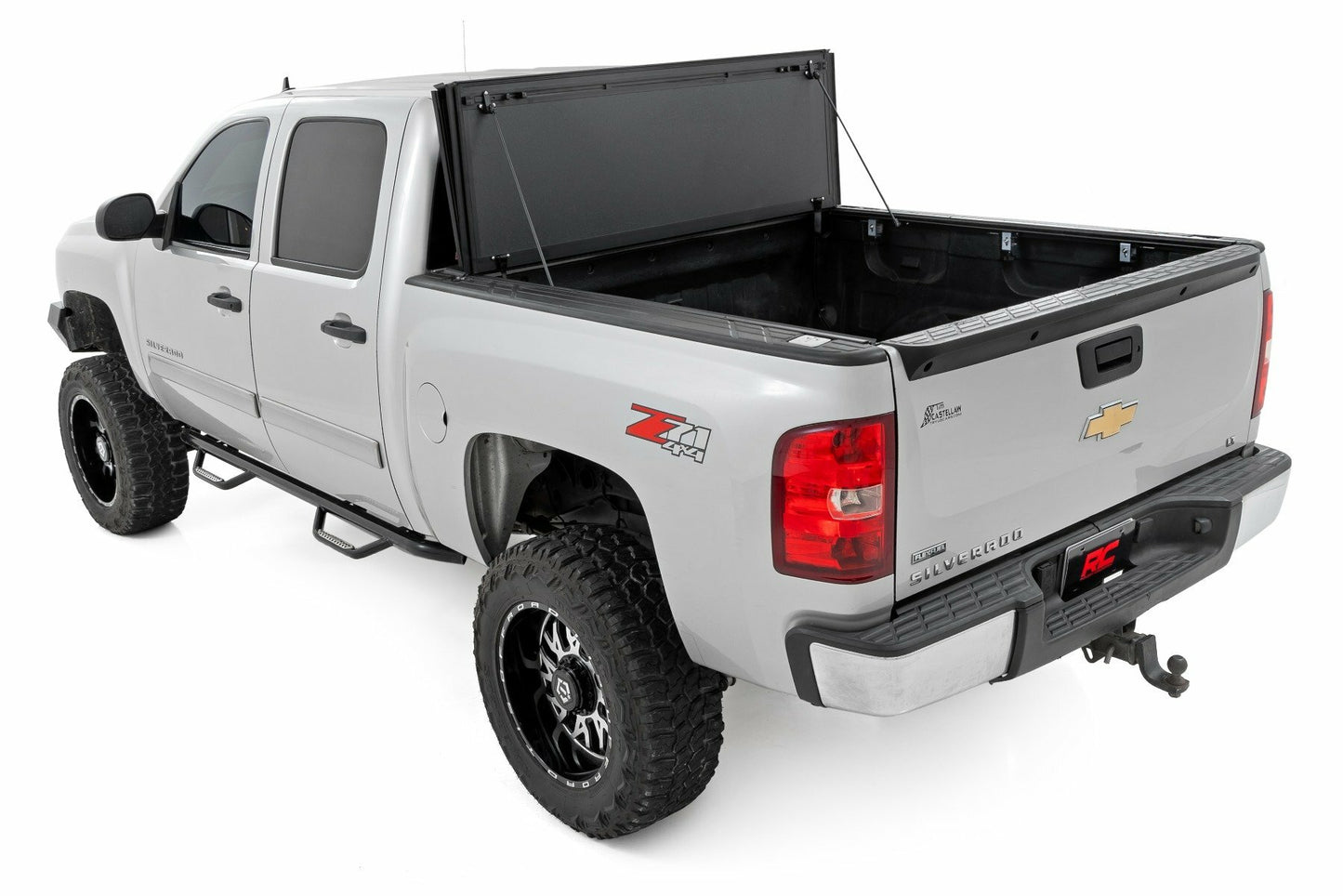 Fits Chevy/GMC 1500 (07-13) Hard Tri-Fold Flip Up Bed Cover; 5'9" Bed; 49113551
