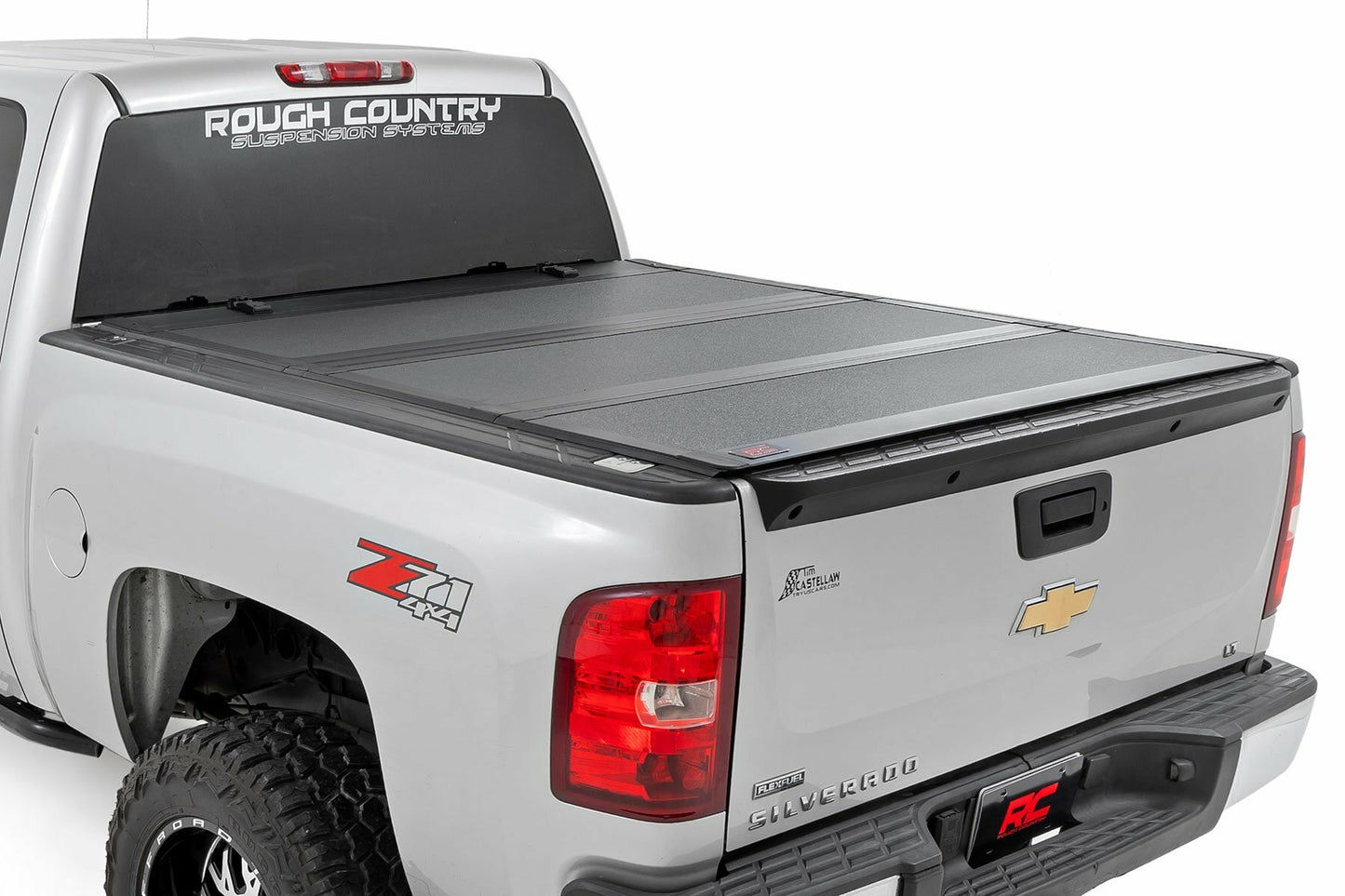 Fits Chevy/GMC 1500 (07-13) Hard Tri-Fold Flip Up Bed Cover; 5'9" Bed; 49113551