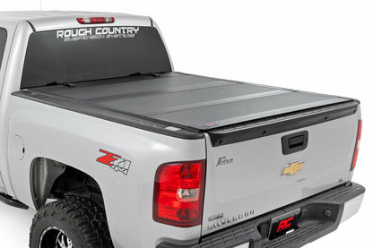 Fits Chevy/GMC 1500 (07-13) Hard Tri-Fold Flip Up Bed Cover; 5'9" Bed; 49113551