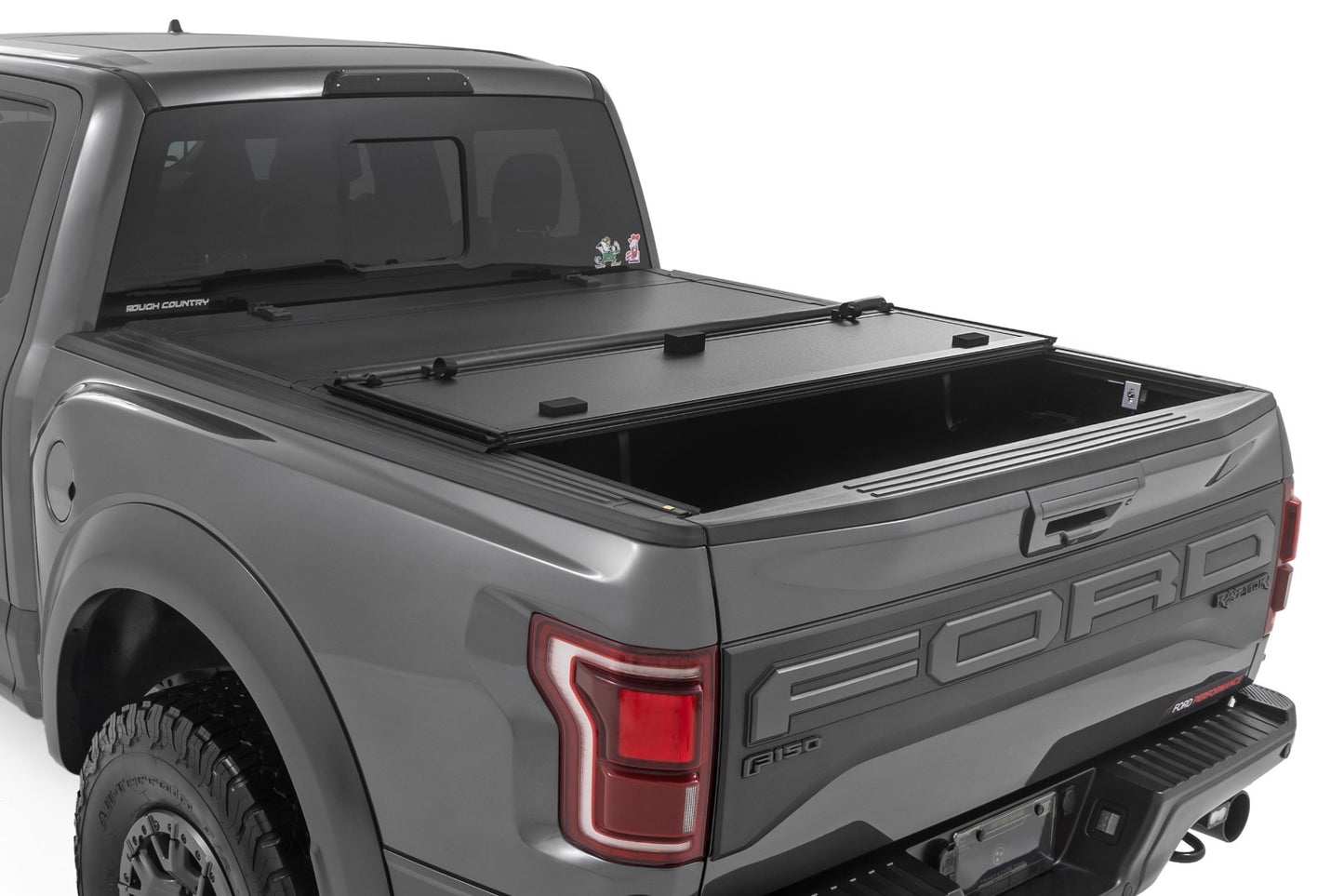 Fits Ford F-150(21-24) Hard Tri-Fold Flip Up Bed Cover 5'7" Bed 49221550