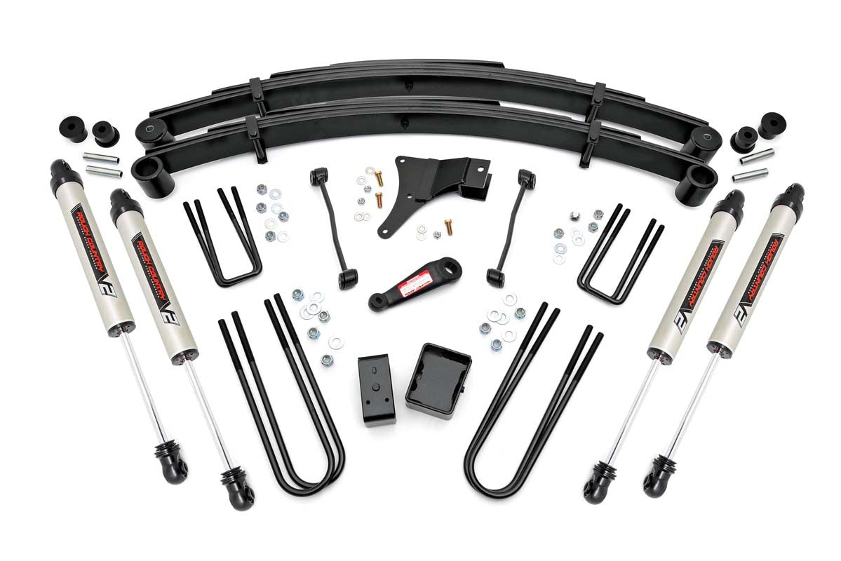 Fits Ford F-250/F-350 SD 4WD (1999) 6" Lift Kit; Rear Blocks; V2; 49370