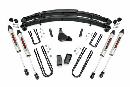 Fits Ford F-250/F-350 SD 4WD (99-04) 4" Lift Kit; Rear Blocks; V2; 49570