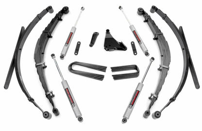 Fits Ford F-250/F-350 SD 4WD (1999-2004) 6" Lift Kit; Rear Springs; 49730