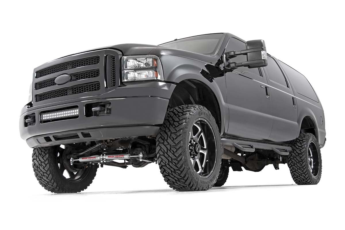 Fits Ford Excursion 4WD (2000-2005) 2 Inch Leveling Kit; Leaf Block; 49800_A