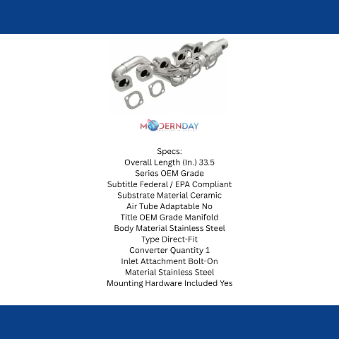 2006-2010 BMW M6 Direct-Fit Catalytic Converter 49803 Magnaflow