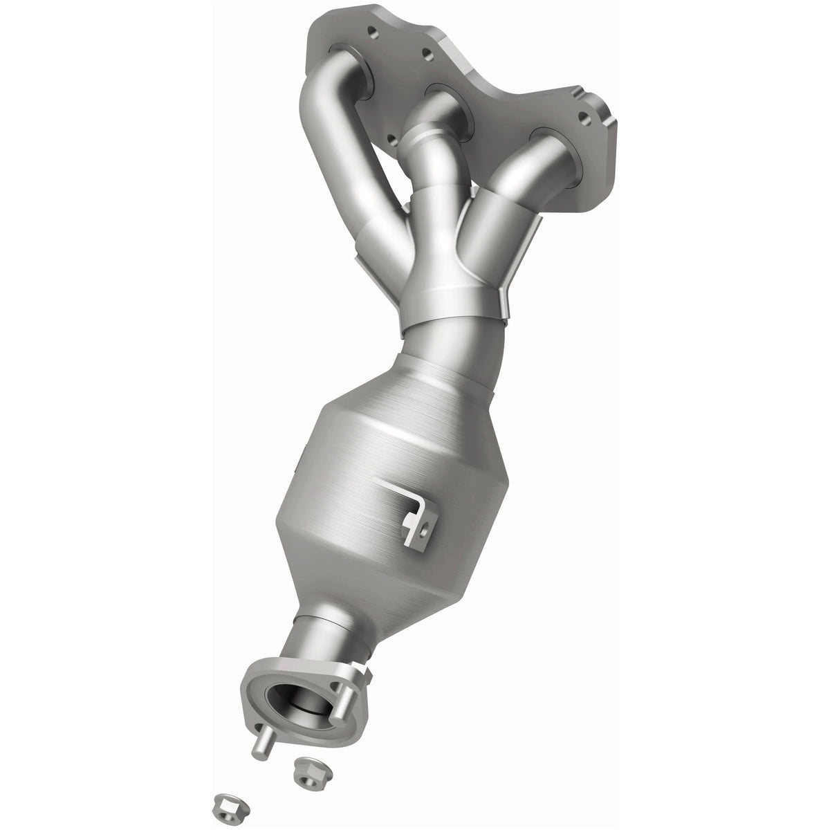 Catalytic Converter with Integrated Exhaust Manifold for HM Grade Federal / EPA Compliant Direct-Fit Manifold Catalytic