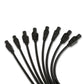 Spark Plug Wire Set Universal 8mm Silicone Spiro Pro 180? 350 ohm/ft Black 73065
