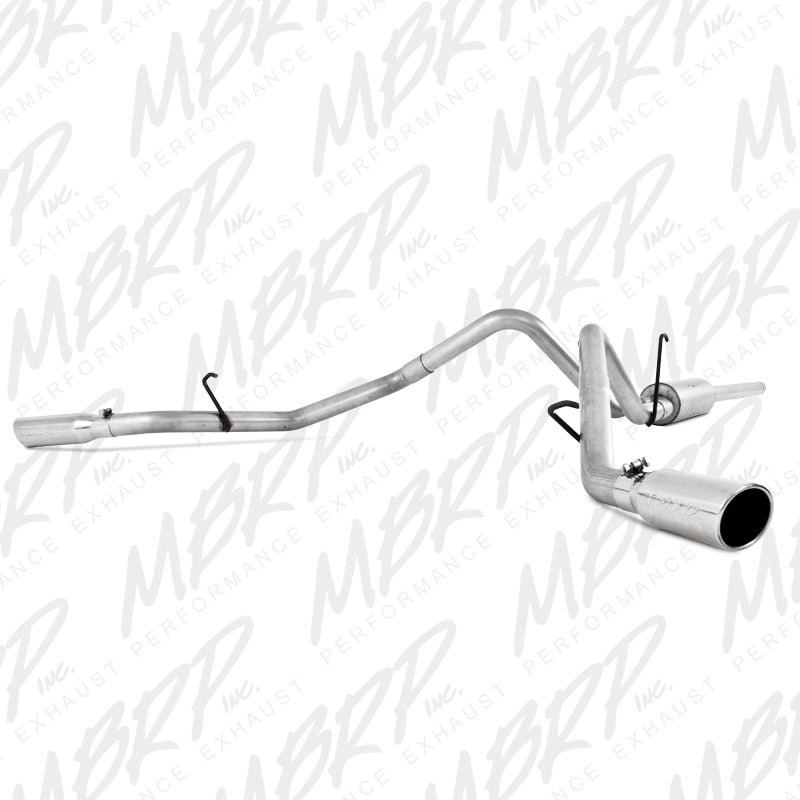Fits 2006 Dodge Ram 1500 2 1/2in. Cat Back; Dual Split Side; AL - S5128AL - Cat Back Exhaust Car Part People