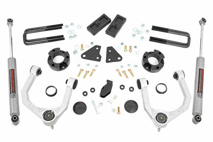Fits Ford Ranger 4WD (2019-2023) 3.5" Lift Kit; N3; Cast Steel Knuckles; 500011