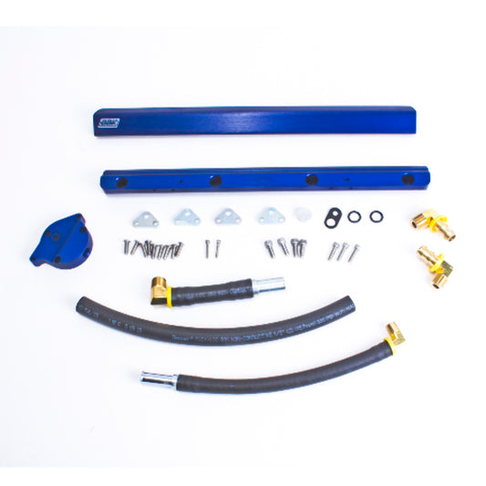 Fits 1986-1993 Mustang 5.0 High Flow Cnc Billet Aluminum Fuel Rail Kit-5010 - Car Part People