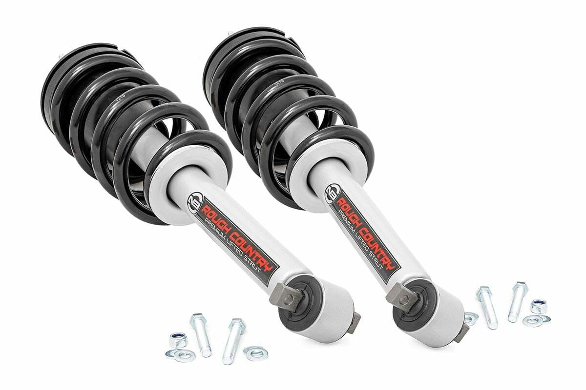 Fits Chevy/GMC 1500 2WD/4WD (14-18 & Classic) Loaded Strut Pair; 5 Inch; 501034