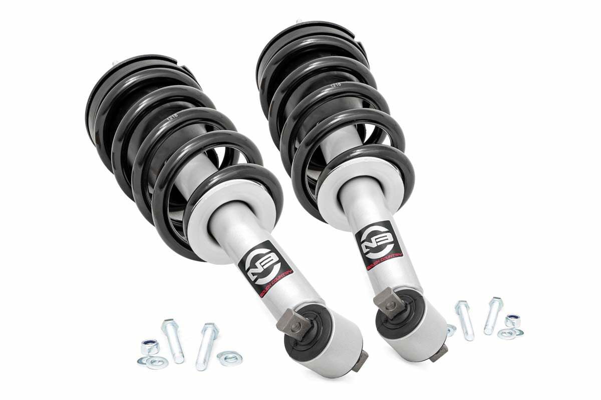 Fits Chevy/GMC 1500 (19-24) N3 Leveling Struts; 2 Inch; Loaded Strut; 501065