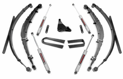 Fits Ford F-250/F-350 SD 4WD (1999-2004) 4" Lift Kit; Rear Springs; 50130