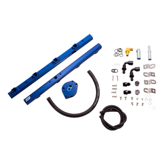 Fits 1996-1998 Mustang 4.6L GT High Flow Cnc Billet Aluminum Fuel Rail Kit-5015 - Car Part People