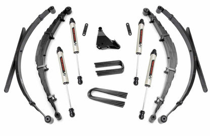Fits Ford F-250/F-350 SD 4WD (99-04) 4" Lift Kit; Rear Springs; V2; 50170