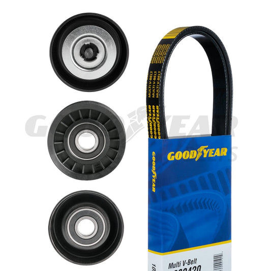 Buick,Chevrolet,Pontiac, Serpentine Belt Drive Component Kit Goodyear 5028
