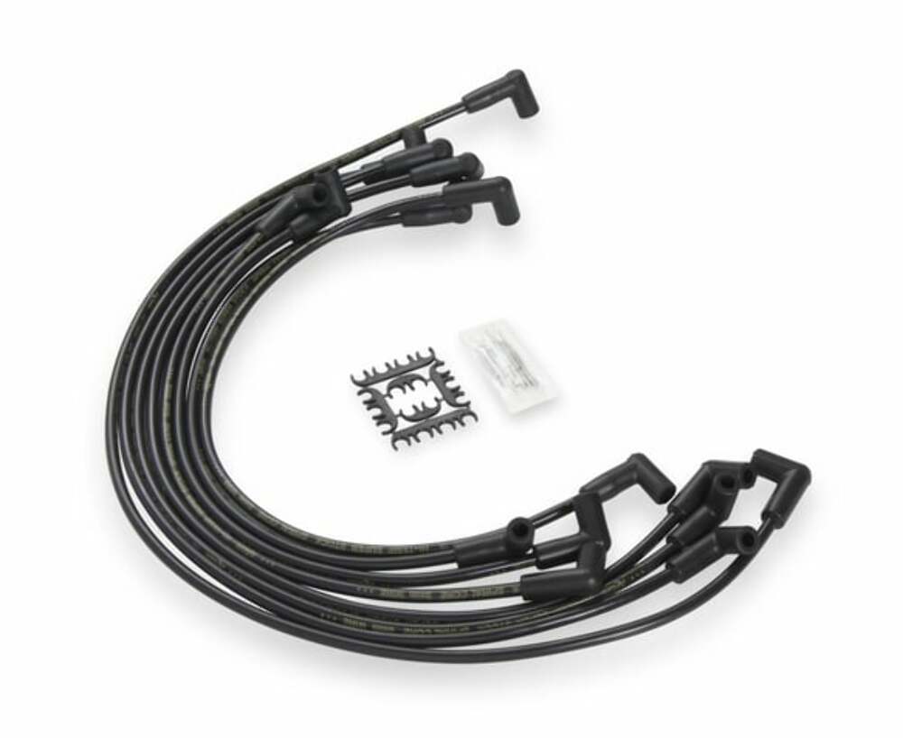 Spark Plug Wire Set - 90 Deg Boots - Black - 5048K
