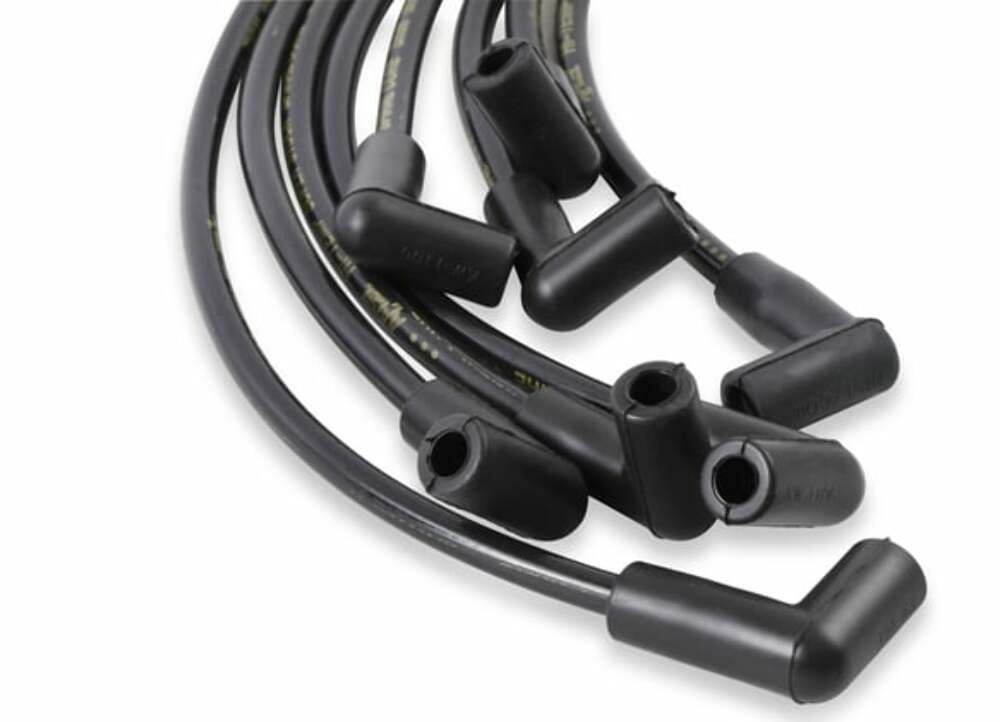 Spark Plug Wire Set - 90 Deg Boots - Black - 5048K