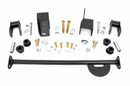 Fits Jeep CJ 7 4WD (1976-1986) Front Shackle Reversal Kit; 5059