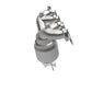1996-1997 Honda Civic del Sol Direct-Fit Catalytic Converter 50602 Magnaflow