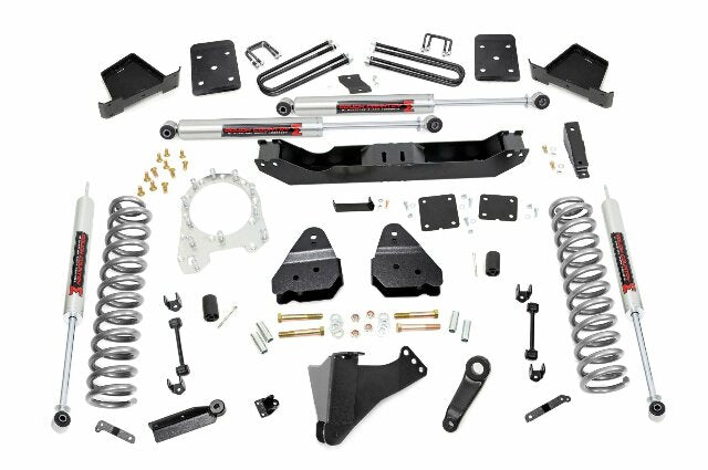 Fits Ford F-250/F-350 SD 4WD (2017-2022) 4.5" Lift Kit; M1 Shocks; 50640