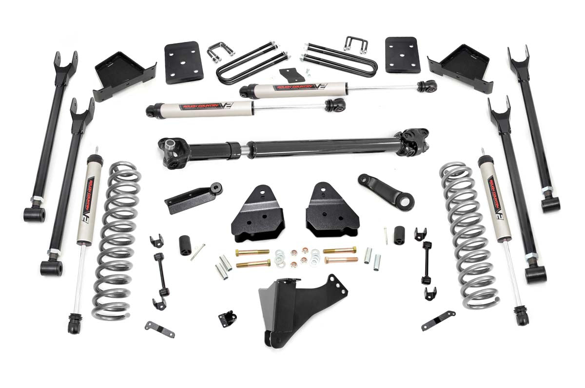 Fits Ford F-250/F-350 SD (17-22) 6" Lift Kit; Diesel; 4-Link; D/S ; V2; 50771