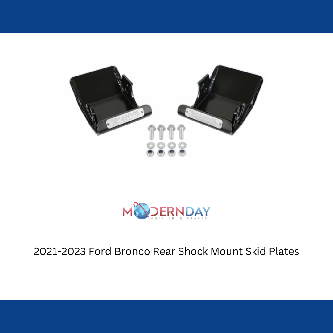 Fits 2021-2023 Ford Bronco Rear Shock Mount Skid Plates 507AOR