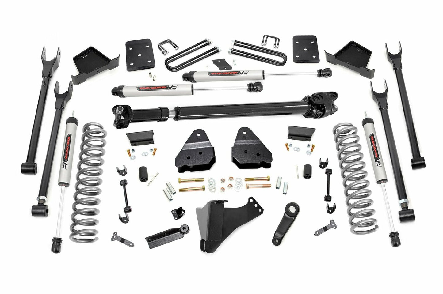 Fits Ford F-250/F-350 SD (17-22) 6" Lift Kit; Diesel; 4 Link; D/S; V2; 50871