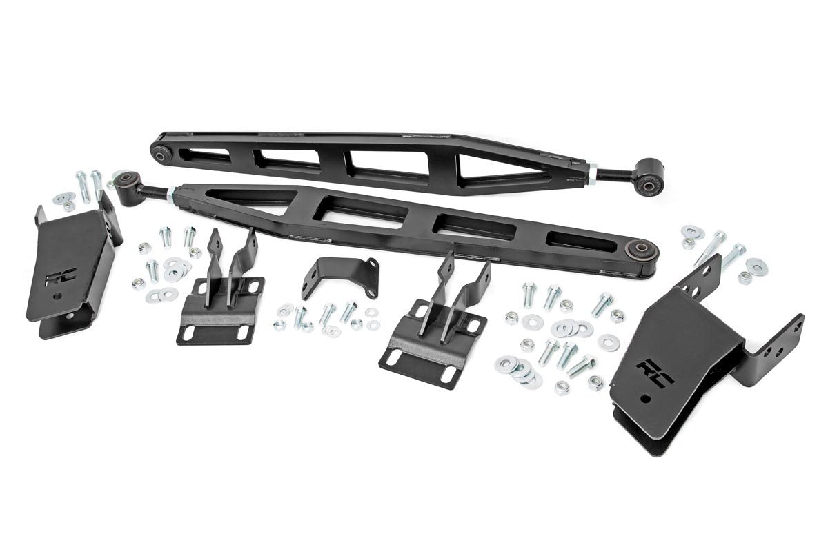 Fits Ford F-250 SD (08-16) Traction Bar Kit; Inverted U-bolts; 0-6"; 51003