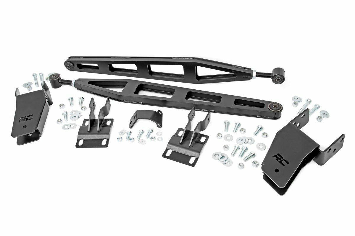 Fits Ford F-250 SD (08-16) Traction Bar Kit; Inverted U-bolts; 0-6"; 51003