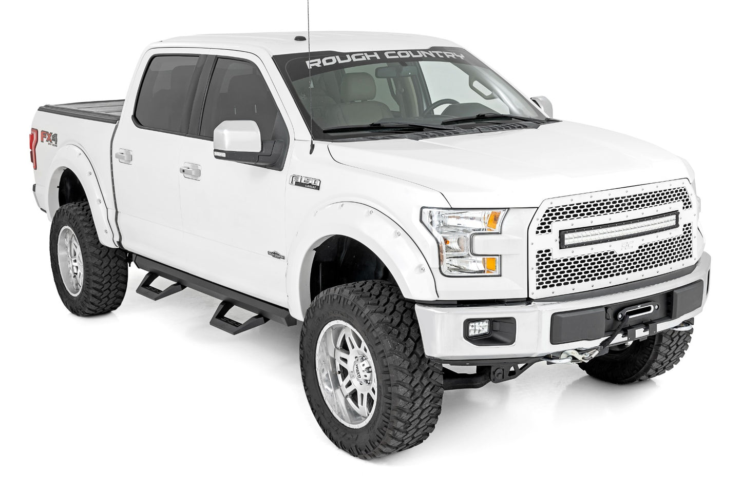 Fits Ford F-150 (15-24) SRX2 Adj Aluminum Step Crew Cab 51008A