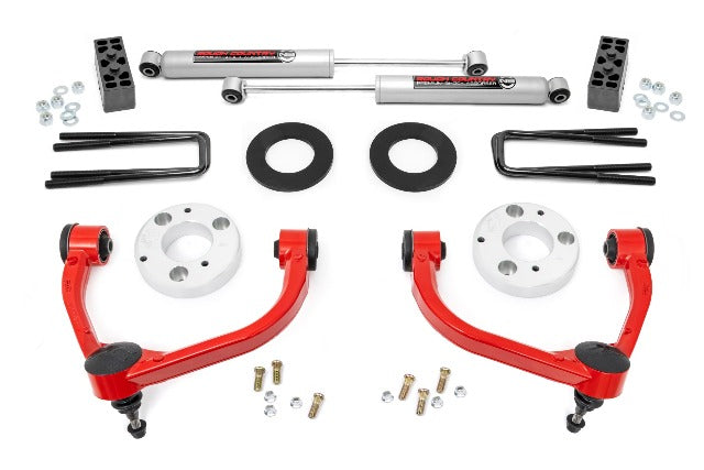 Fits Ford F-150 4WD (2014-2020) 3 Inch Lift Kit; 51014RED