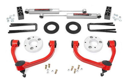 Fits Ford F-150 4WD (2014-2020) 3 Inch Lift Kit; 51014RED