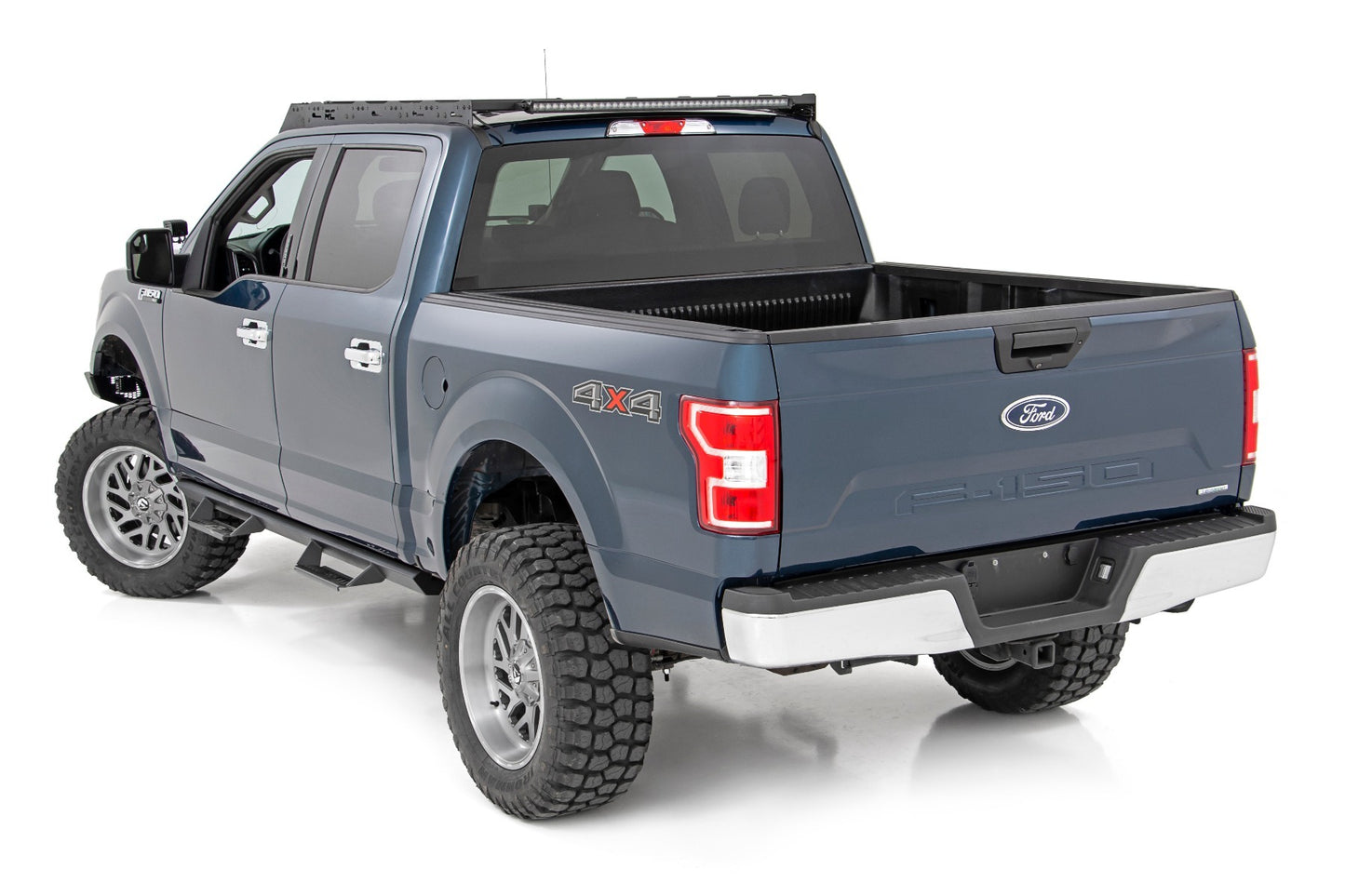 Fits Ford F-150 2&4WD (2015-2018) Roof Rack; FR 40" Single Row BLK LED; 51021