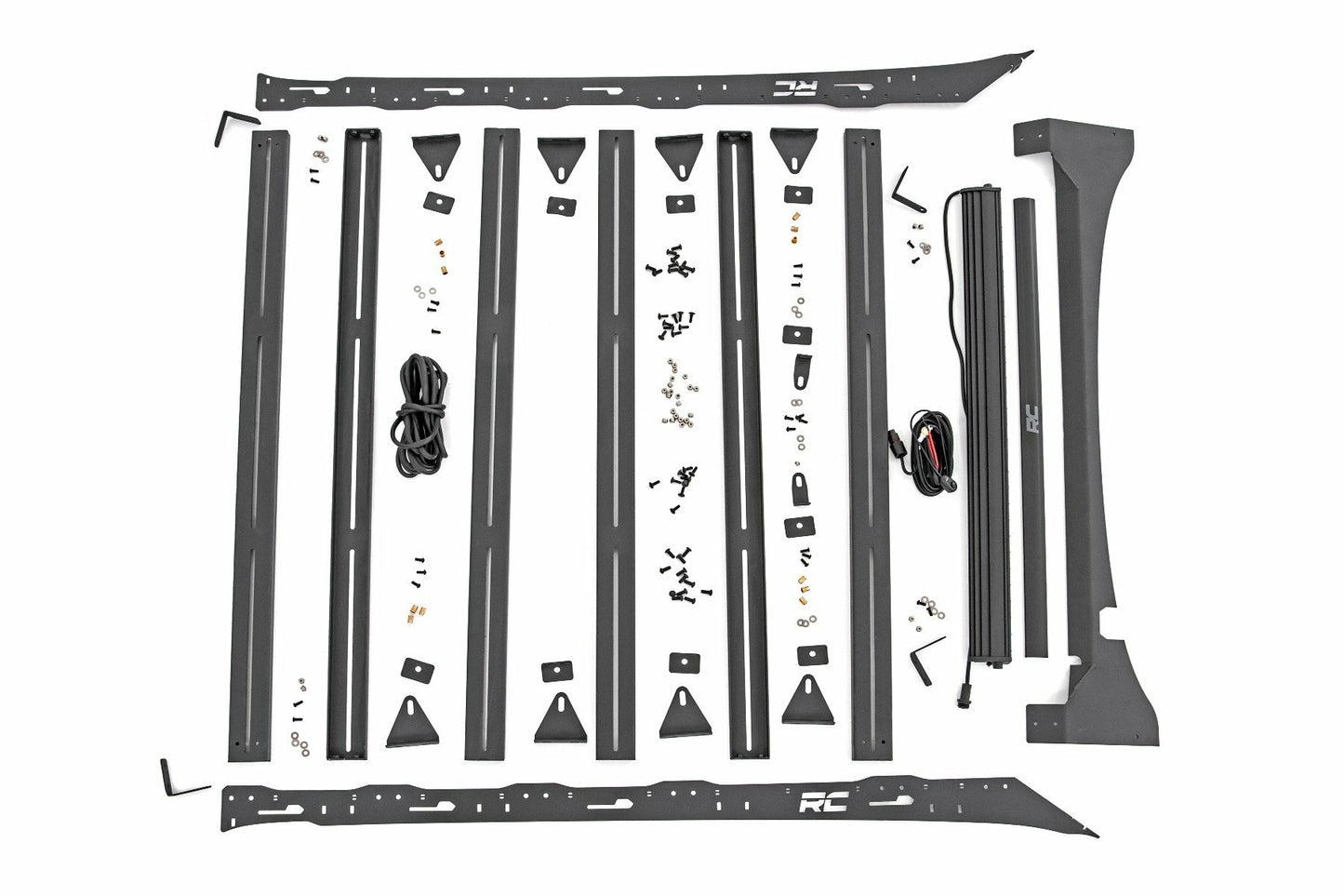 Fits Ford F-150 2&4WD (2015-2018) Roof Rack; FR 40" Single Row BLK LED; 51021