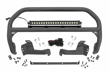 Fits Ford Bronco Sport 4WD (21-24) Nudge Bar; 20" BLK DRL Single Row LED; 51042