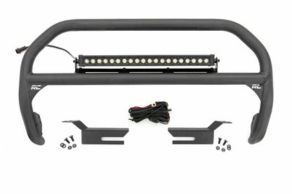 Fits Ford Bronco 4WD (2021-2024) Nudge Bar; 20 Inch BLK DRL Single Row LED 51047