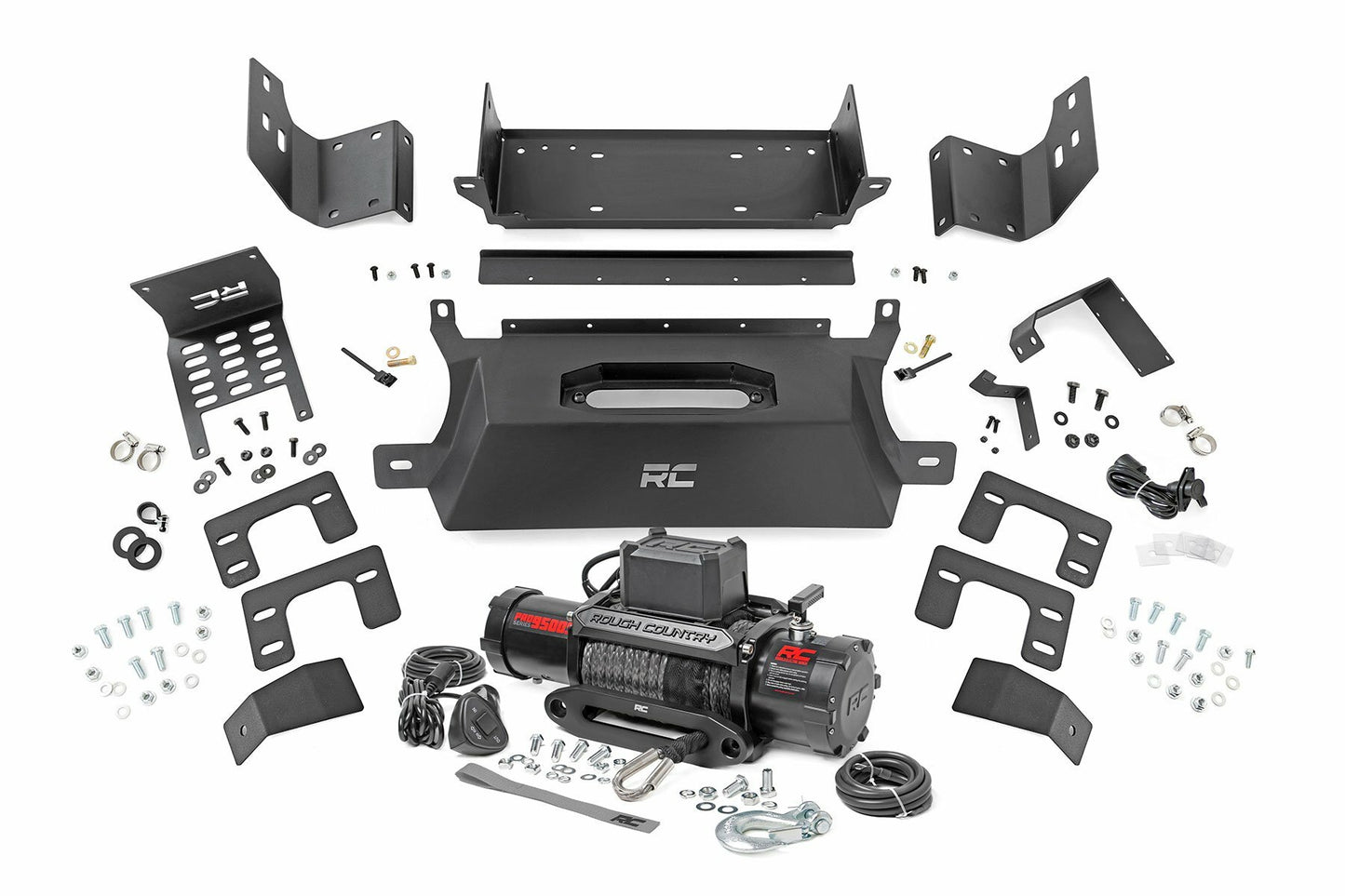 Fits Ford Bronco 4WD (2021-2024) Hidden Winch Mount; 9500S; 51058
