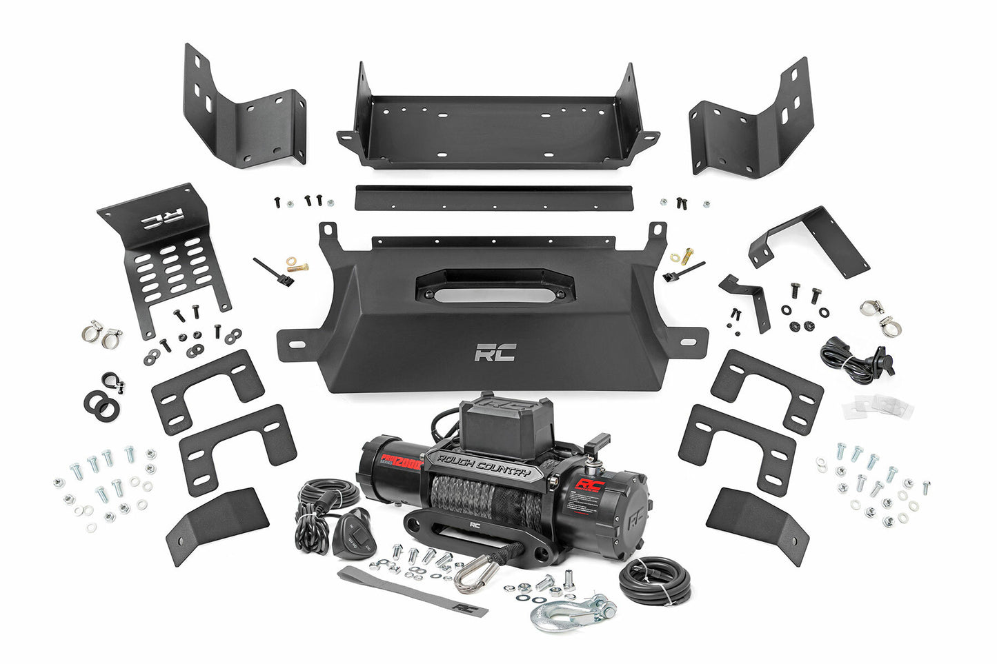 Fits Ford Bronco 4WD (2021-2024) Hidden Winch Mount; 12000S; 51059