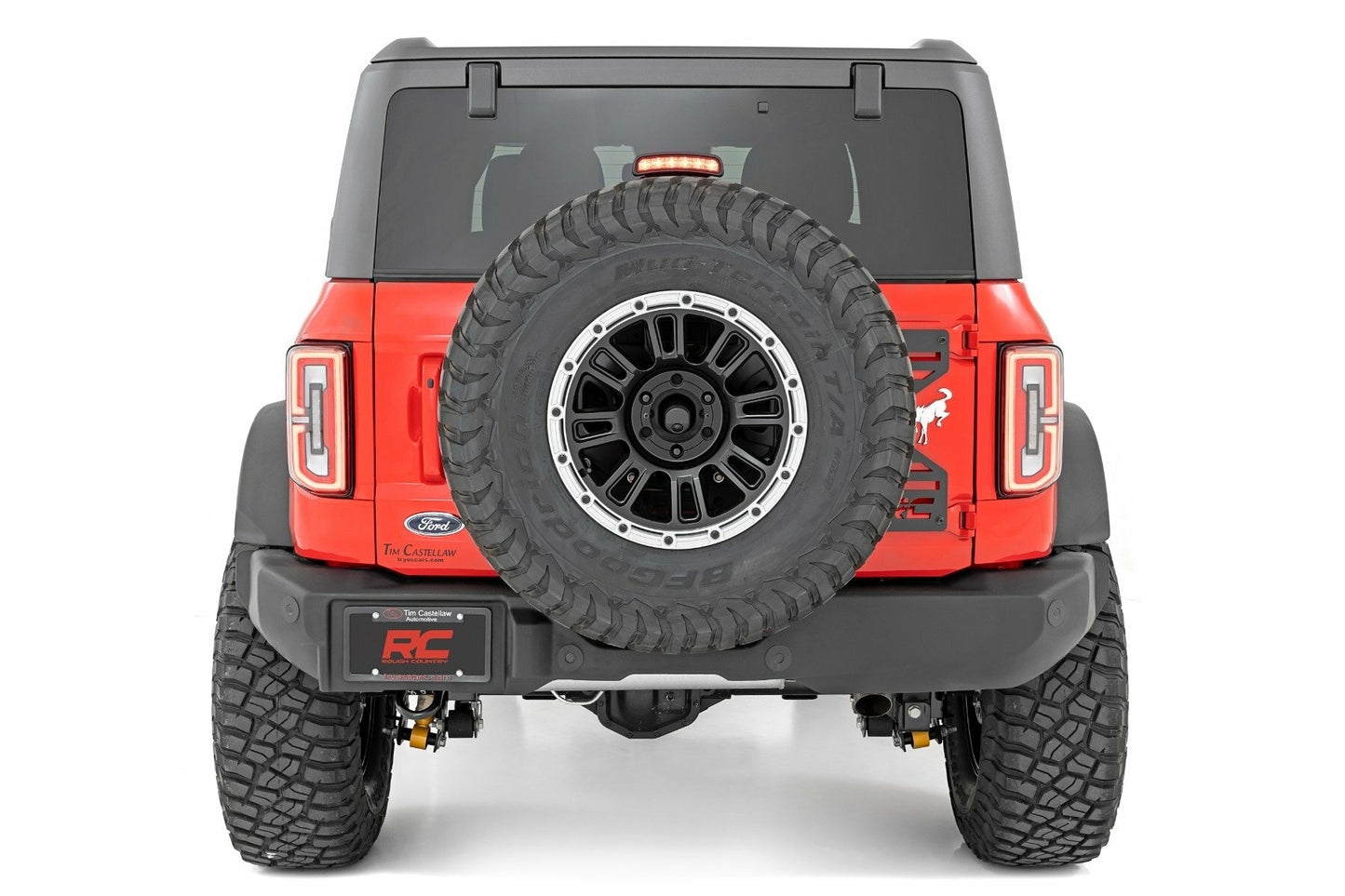 Fits Ford Bronco 4WD (2021-2024) 3rd Brake Light Extension; Sasquatch; 51069