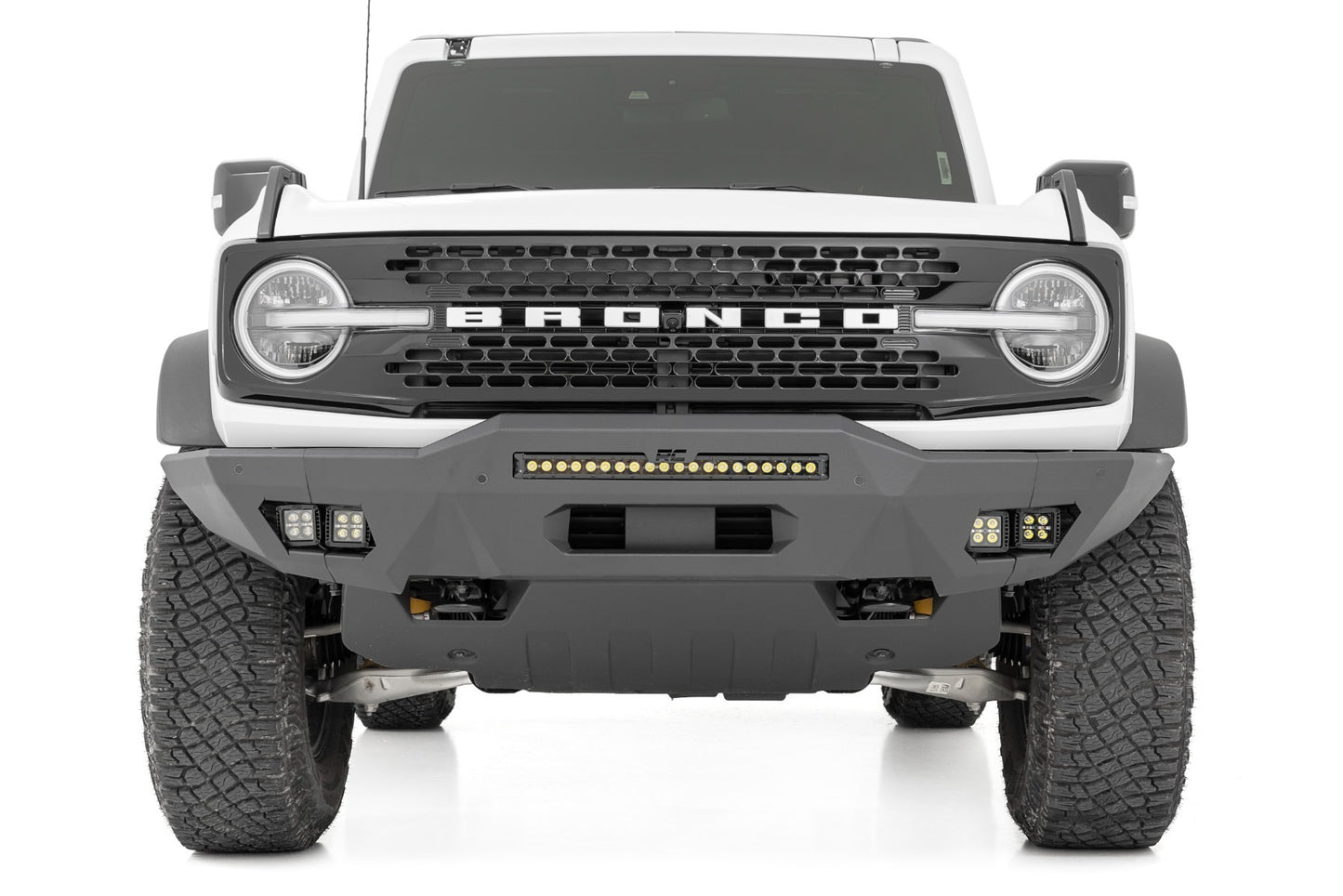 Fits Ford Bronco 4WD (2021-2024) Front Bumper; Modular; Full Wings; 51073