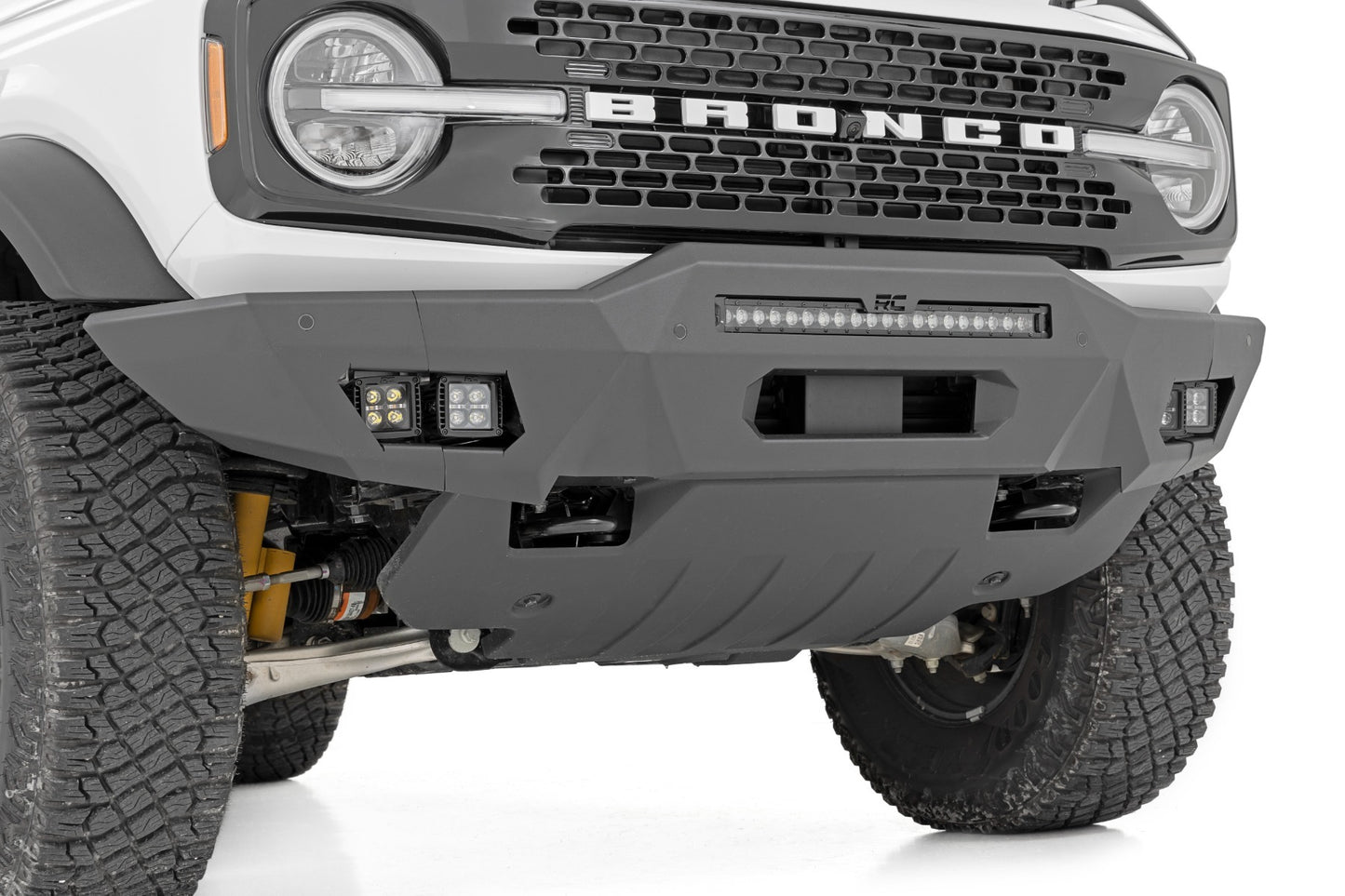 Fits Ford Bronco 4WD (2021-2024) Front Bumper; Modular; Full Wings; 51073