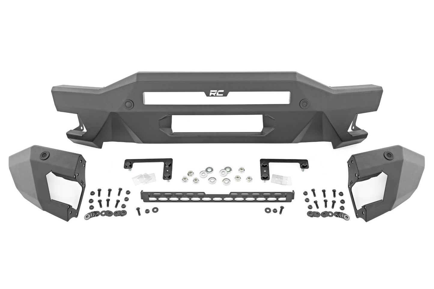 Fits Ford Bronco 4WD (21-24) Front Bumper; Modular; Full Wings; Flood 51076
