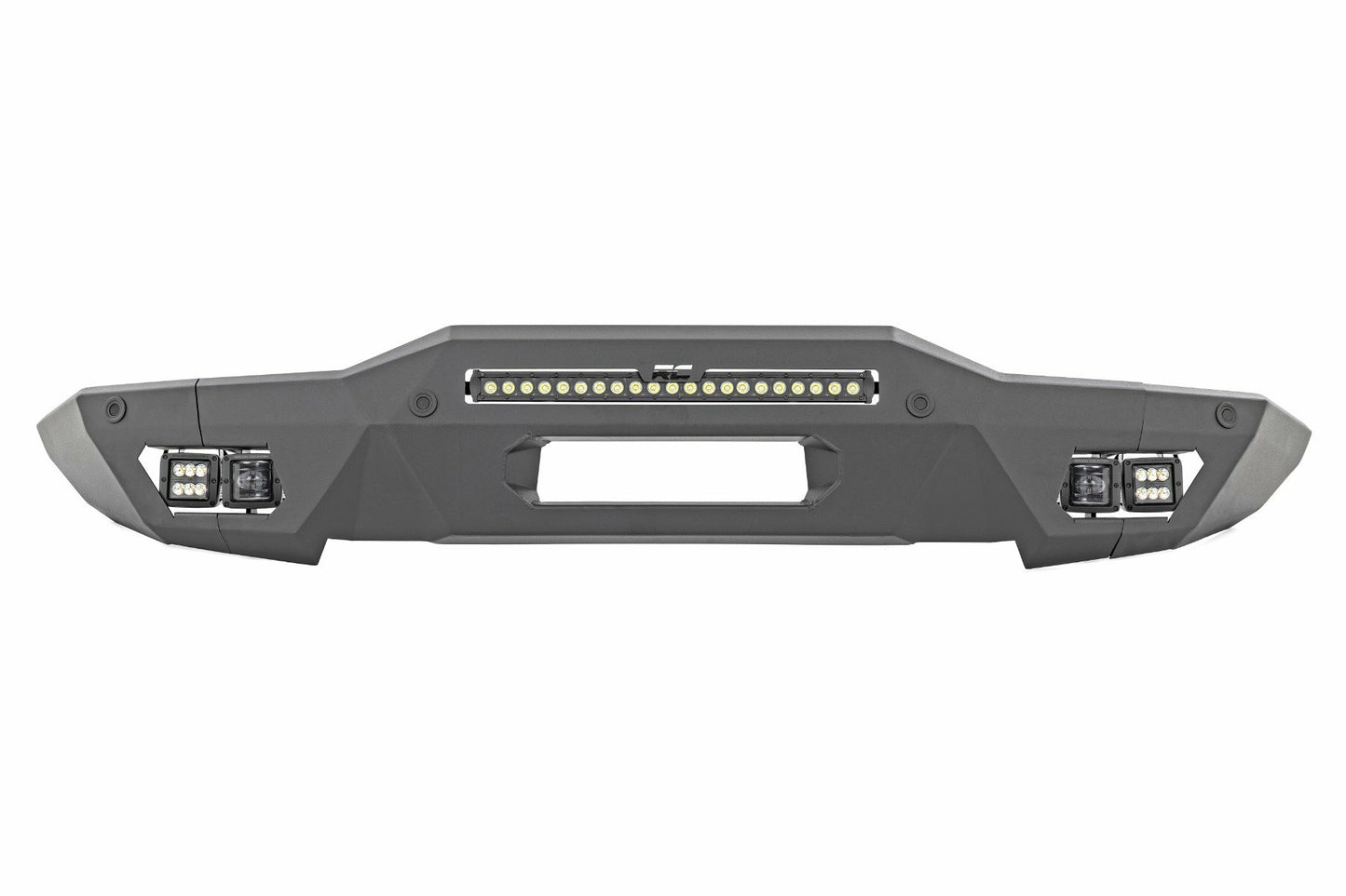 Fits Ford Bronco 4WD (21-24) Front Bumper; Modular; Full Wings; Flood 51076