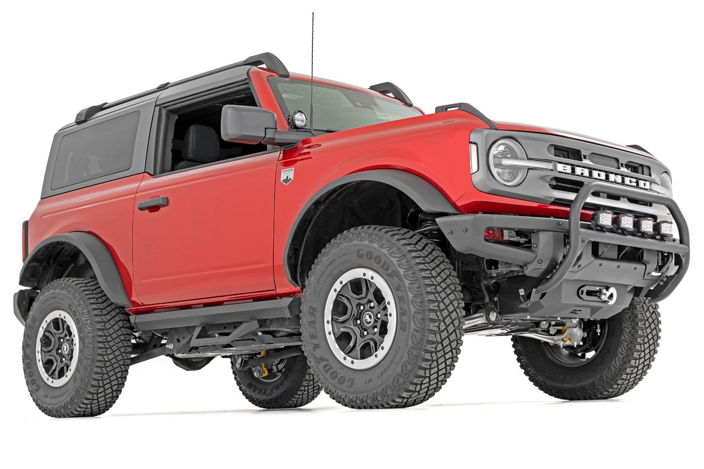 Fits Ford Bronco (2 Door) 4WD (2021-2024) SRX2 Adjustable Aluminum Step; 51081