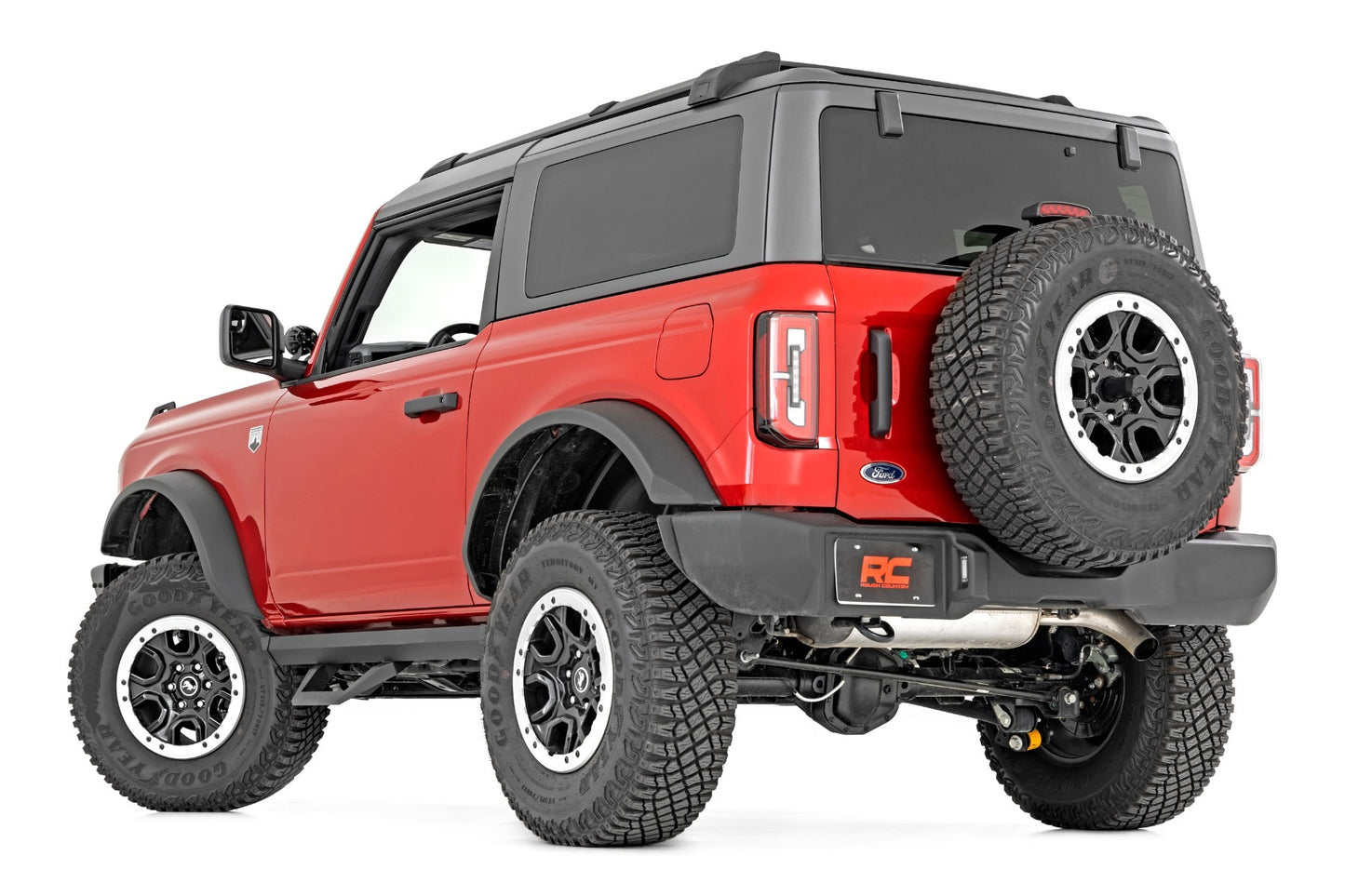 Fits Ford Bronco (2 Door) 4WD (2021-2024) SRX2 Adjustable Aluminum Step; 51081